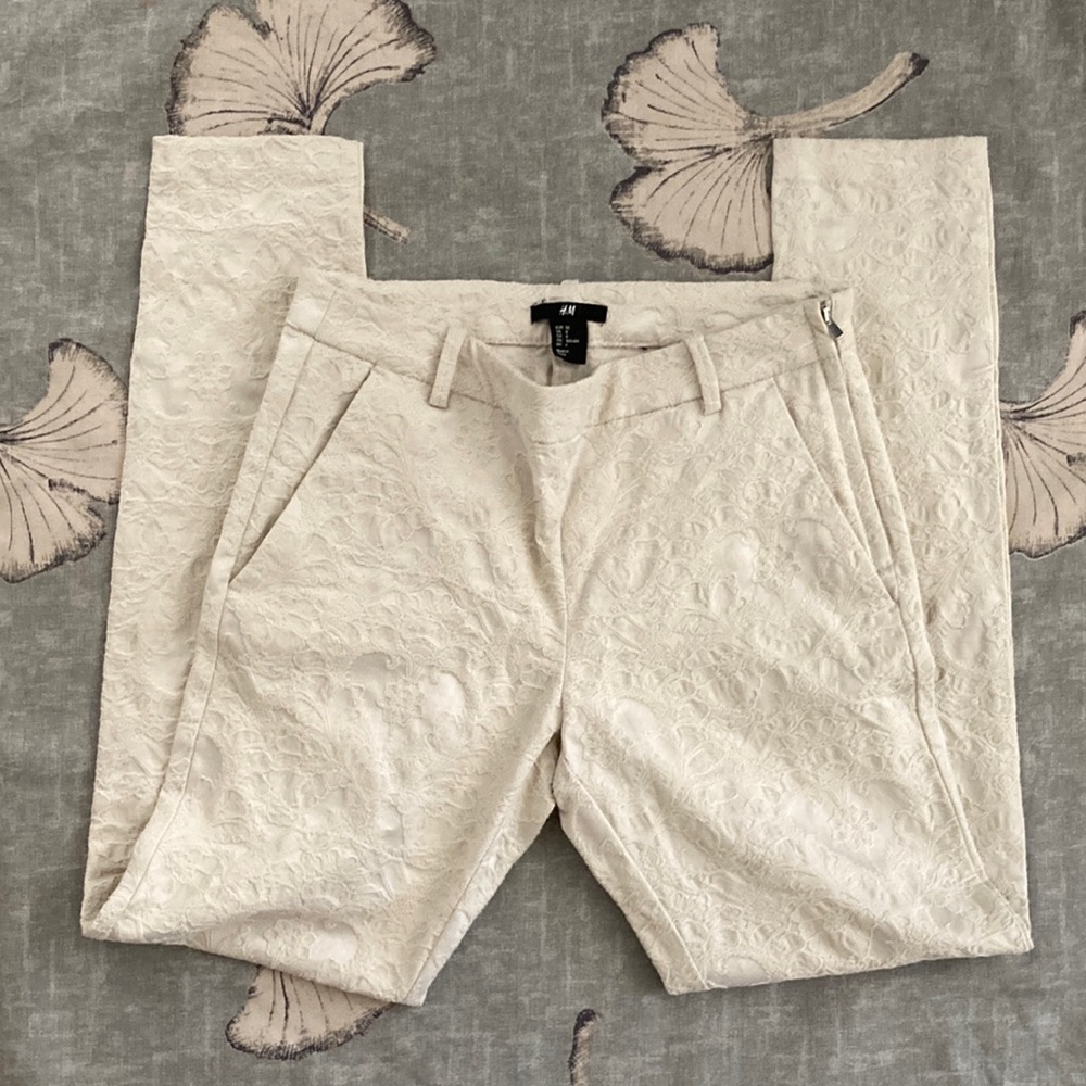 H&M Textured Skinny Pants